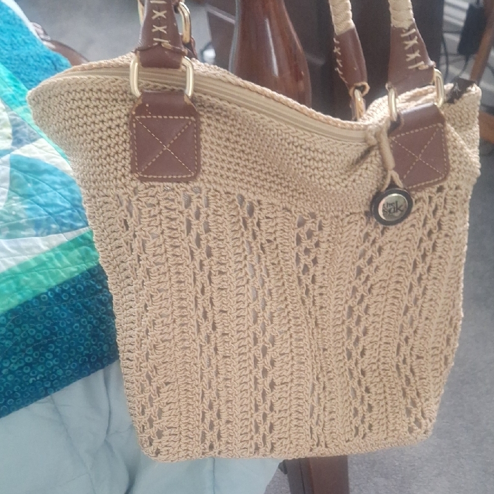 Stylish Beige SAK By Macys Women's Bag